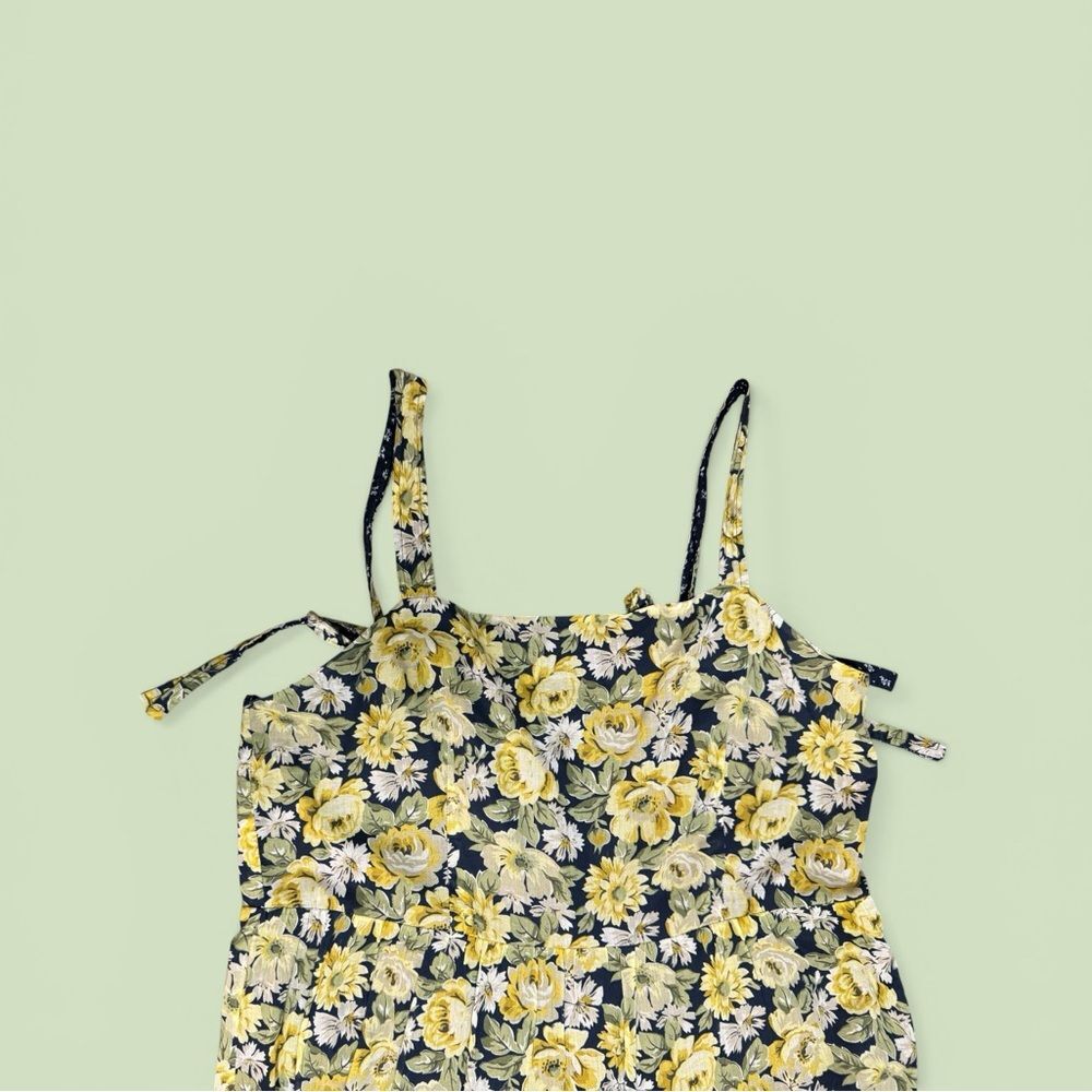 La Vie Rebecca Taylor Serena Tiered Floral Tie-Shoulder Midi Dress Size XL - Picture 9 of 16